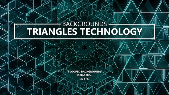 Triangles Digital Data Technology Backgrounds