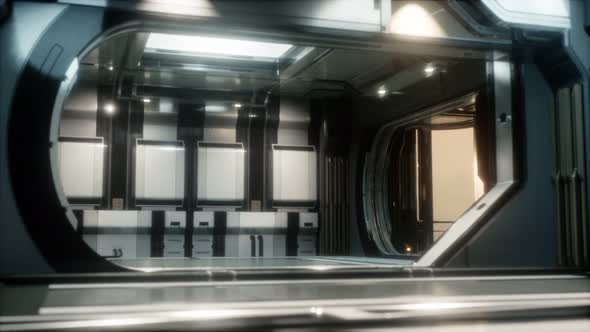 Sci-fi Tunnel or Spaceship Corridor alt