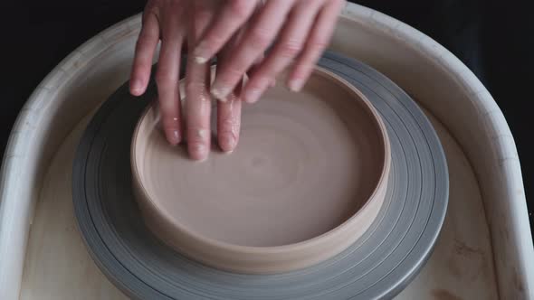 A Woman Making Handmade Ceramics in a Studio