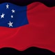 Samoa Flag Wavy National Flag Animation - VideoHive Item for Sale