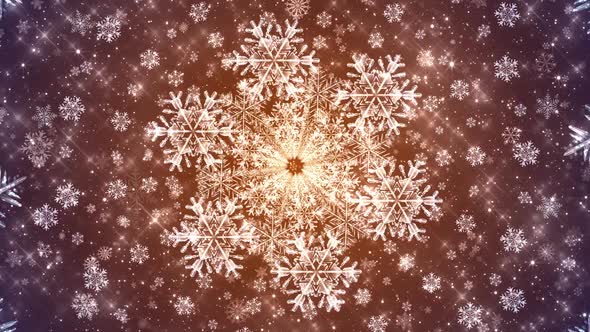 4k Snowflakes Seamless Bg