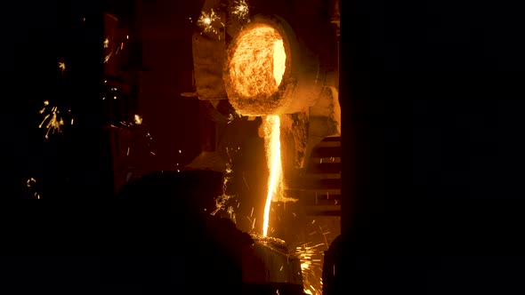 Smelting works at plant