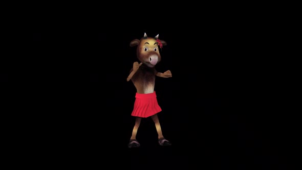 Cartoon Mrs. Moose Dance 1