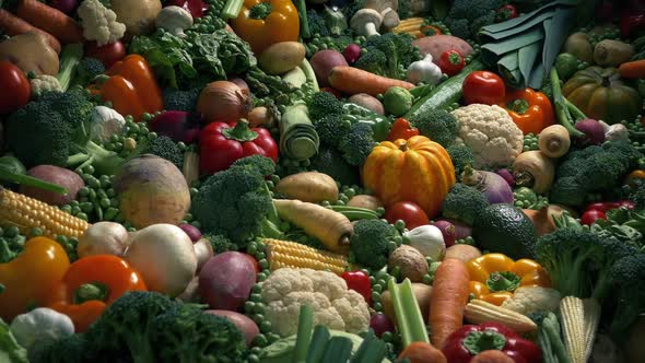 Vegetables in Artistic Display