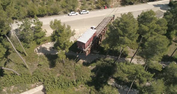 Aerial view of Israel Holocaust Museum, Jerusalem, Israel.