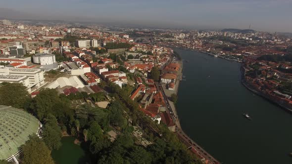 Porto Aerial View from Palacio de Cristal