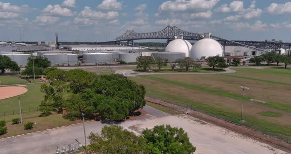 Establishing shot of Baton Rouge, Louisiana