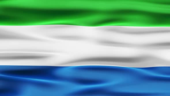 Sierra Leone Flag Waving