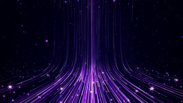 Purple Fantasy Particles Landing Background