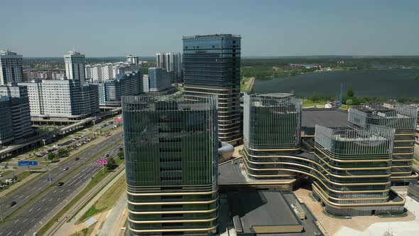 View From the Height of Pobediteley Avenue in Minsk