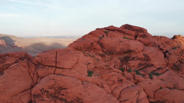 4K Aerial Of Red Rocks