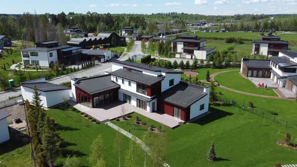 Aerial Video of an Expensive Country House