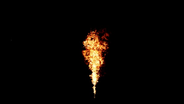 realistic fire flame Isolated by Alpha channel (transparent background)