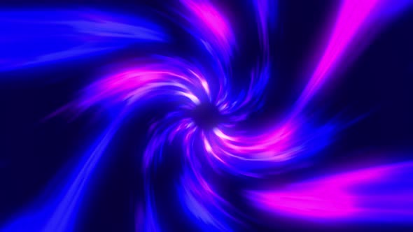 Abstract space animation. Space wormhole, universe background. Blue and purple vortex hole