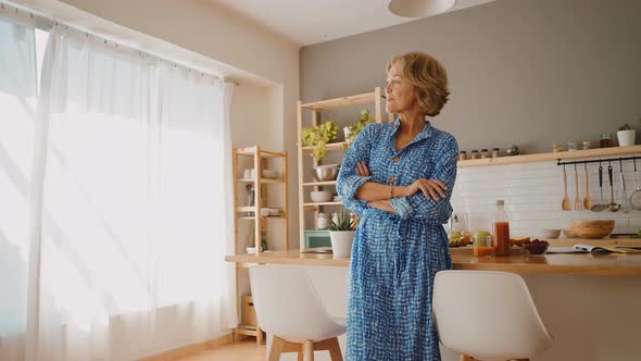 Senior woman lifestyle moments at home