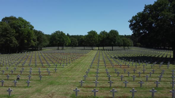 German military cemetery in Ysselsteyn, The Netherlands. Second World War