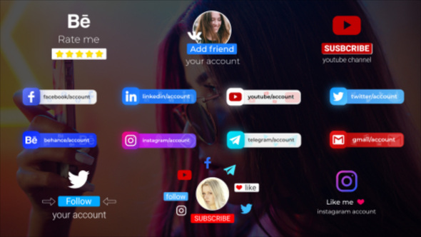 Social Media Subscribers || After Effects alt
