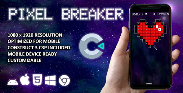 Pixel Breaker - Html 5 - Construct 3 Game