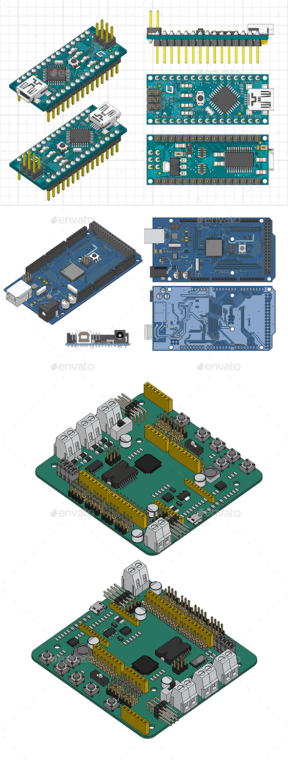 Arduino microcontrollers Set