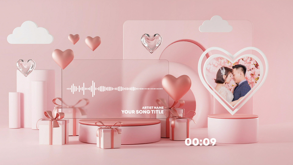 Valentine Music and Podcast Visualizer