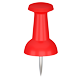 Assorted Push Pin Red - 3DOcean Item for Sale