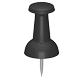 Assorted Push Pin black - 3DOcean Item for Sale