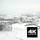 Fast Motion Aerial View Over Snowy French Countryside - VideoHive Item for Sale