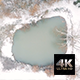 Aerial High Angle View of Snowy and Misty Pond - VideoHive Item for Sale