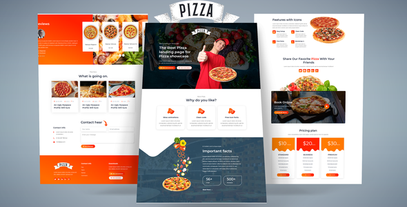 Pizza- HTML Landing Page