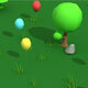 Low Poly Balloon field - 3DOcean Item for Sale