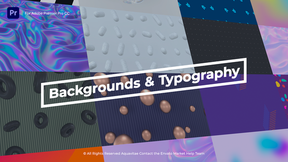 Animated Backgrounds & Titles l MOGRT for Premiere Pro