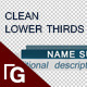 Clean Lower Thirds Pack - VideoHive Item for Sale
