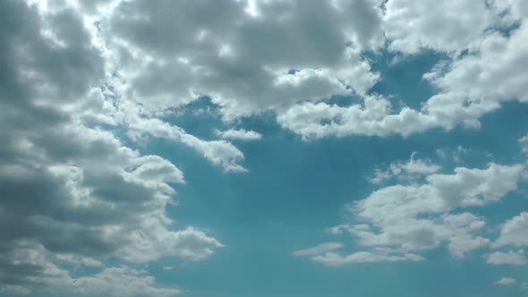 Deep Blue Sky And Rain Clouds