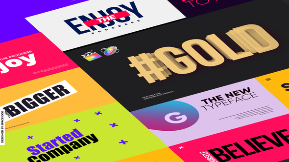 Banner Typography | for FCPX & Motion alt