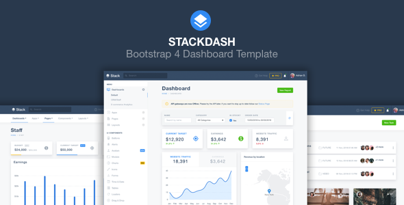 StackDash - Bootstrap 4 Admin Dashboard Theme