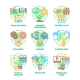 Food Eats Set Icons Vector Color Illustrations - GraphicRiver Item for Sale