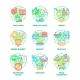 Food And Drink Set Icons Vector Illustrations - GraphicRiver Item for Sale