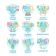 Business World Set Icons Vector Illustrations - GraphicRiver Item for Sale