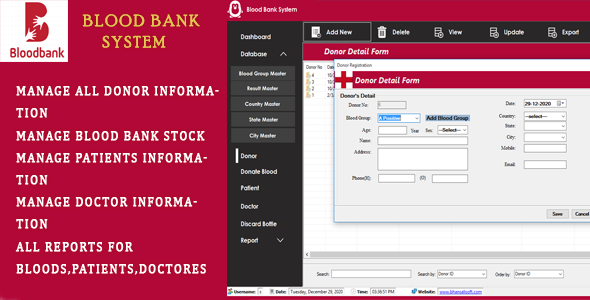 Blood Bank Management Software