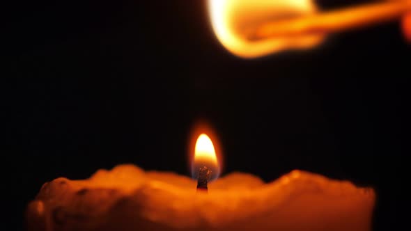 Burning Up Candle in the Dark