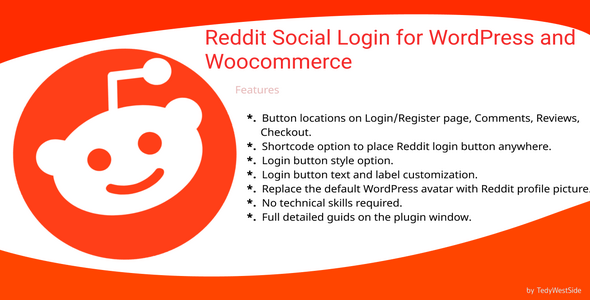 Reddit Social Login Plugin for WordPress and WooCommerce