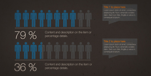 Company Percentages With Typography