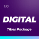 Digital Titles Pack - VideoHive Item for Sale