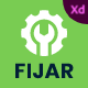 Fijar - Multipurpose Repair Service Agency XD Template - ThemeForest Item for Sale