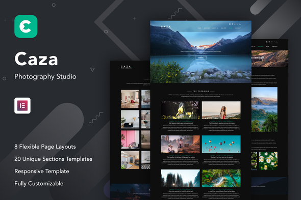 Caza - Photography Studio Elementor Template Kit