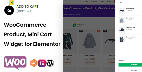 TFMiniCart&Product - WooCommerce Product, Mini Cart Widget for Elementor