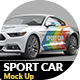 Photorealistic Sport Car Mock Up - GraphicRiver Item for Sale