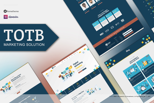 TOTB  - Marketing Solution Elementor Template kit