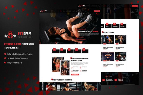FitGym - Fitness & Gym Elementor Template Kit