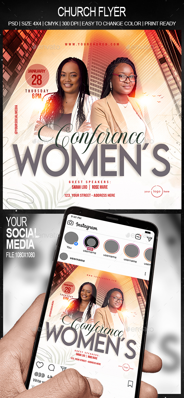 Church Flyer - Conference Womens